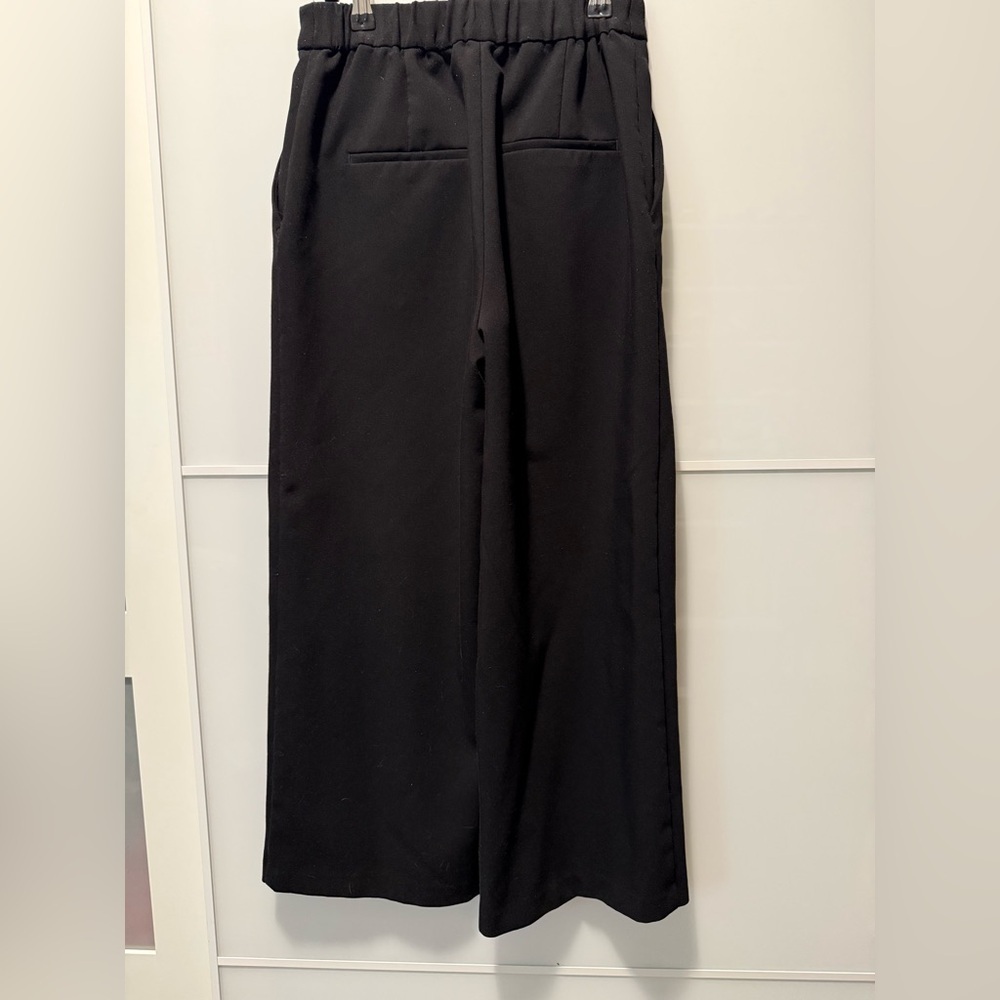 Zara Black Wide-Leg Trousers - Picture 3 of 5